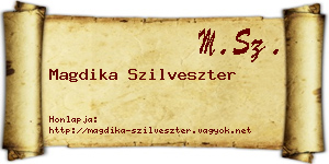 Magdika Szilveszter névjegykártya